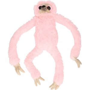 Pluche Roze Luiaard Knuffel 60 cm - Sloth Bosdieren Knuffels - Speelgoed Voor Kinderen