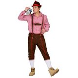 Bruine lederhosen voor heren - Oktoberfest / bierfest broek