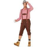 Bruine lederhosen voor heren - Oktoberfest / bierfest broek