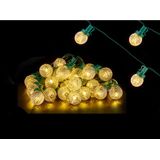 Krist+ lichtsnoer - feestverlichting - 600 cm - 30 LED bolletjes warm wit - batterij