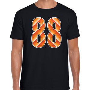 88 Holland/ Oranje supporter t-shirt zwart voor heren - Nederlands elftal fan shirt / kleding - 1988 EK kampioen outfit