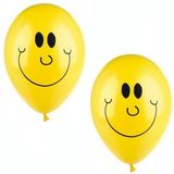 Smiley ballonnen 50 stuks