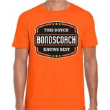 Oranje / Holland supporter bondscoach t-shirt oranje voor heren - Nederlands elftal fan shirt / kleding