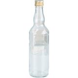 Glazen fles met schroefdop van 500 ml - Weckflessen - Waterflessen - Olie flessen