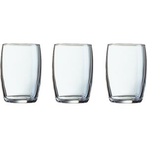 6x Stuks kleine waterglazen/drinkglazen  transparant 160 ml - Glazen - Drinkglas/waterglas/sapglas