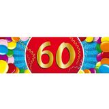 3x vlaggenlijn 60 jaar met gratis sticker