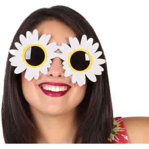 Atosa Carnaval/verkleed party bril Flowers - Tropisch/hawaii thema - plastic - volwassenen - verkleedbrillen