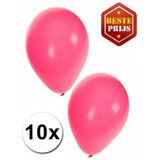 Bellatio Decorations ballonnen - 50 stuks - roze - 27 cm - helium of lucht - verjaardag / versiering