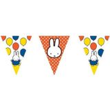 3x Nijntje vlaggenlijnen versiering 10 meter - Feest/verjaardag slingers kinderfeestje