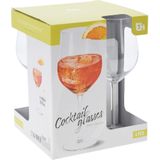 Excellent Houseware Cocktailglazen - set 4x - 600 ml - gin tonic - aperol spritz - glas