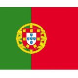 20x Binnen en buiten stickers Portugal 10 cm - Portugese vlag stickers - Supporter feestartikelen - Landen decoratie en versieringen