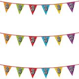 3x stuks vlaggenlijnen met glitters 3 jaar thema feestartikelen - Verjaardag versieringen - 8 meter - Plastic