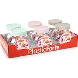 Forte Plastics Snoeppot/voorraadpot - 2L - oud roze - kunststof - D12 x H17 cm