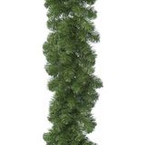Groene dennen guirlande/dennenslinger 270 cm inclusief helder witte verlichting