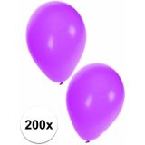 Paarse ballonnen 200 stuks