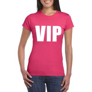 VIP tekst t-shirt roze dames