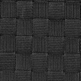 4x stuks gevlochten opbergmanden rechthoek zwart 28 x 20,5 x 11,5 cm - Kast-/badkamer mandjes verschillende formaten