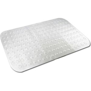 Transparante antislip badmat / douchemat 52 x 53 cm - Douchematten/badmatten - Badkamer accessoires matten