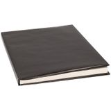 Kadopapier / kaftpapier 200 x 70 cm rol - glanzend zwart - kaftpapier voor schoolboeken / boekenkaften