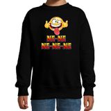 Funny emoticon sweater Ne ne ne ne ne zwart voor kids -  Fun / cadeau trui