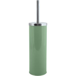 MSV Toiletborstel in houder/wc-borstel - metaal - groen - 38 cm - Badkamer