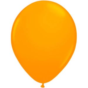 8x stuks Neon fel oranje latex ballonnen 25 cm - Feestversiering/feestartikelen