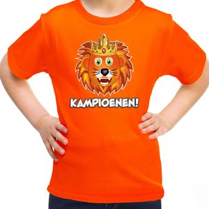 Bellatio Decorations Oranje supporter shirt meisjes - kampioenen - oranje - EK/WK voetbal - Nederland