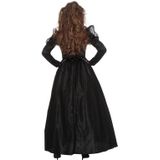 Zwarte gothic Day of the Dead halloween jurk voor dames