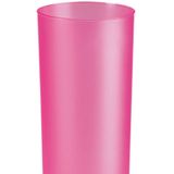 Juypal longdrink glas - 6x - roze - kunststof - 330 ml - herbruikbaar - BPA-vrij