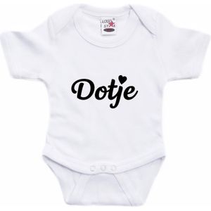 Dotje tekst baby rompertje wit jongens en meisjes - Kraamcadeau - Babykleding