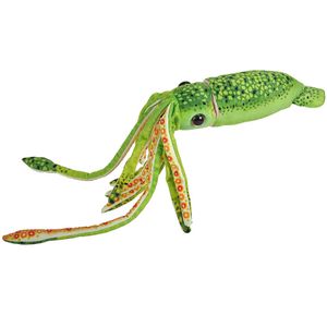 Pluche dieren knuffels Inktvis/octopus groen van 38 cm - Knuffeldieren speelgoed