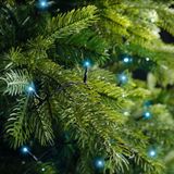 Kerstverlichting twinkle met timer blauw buiten 240 lampjes - boomverlichting