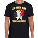 Bellatio Decorations Verkleed T-shirt voor heren - Belgie - zwart - voetbal supporter - themafeest