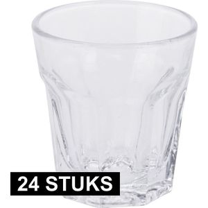 24x Borrel of shotjes glazen van 40 ml