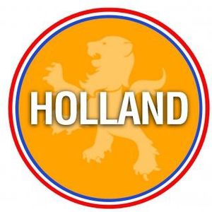 Oranje bierviltjes Holland print 100 stuks - Ek/ Wk voetbal oranje artikelen/ versiering