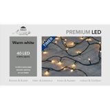 Kerstverlichting warm wit 40 leds met dimmer en timer functie 400 cm - voor buiten en binnen - Boomverlichting