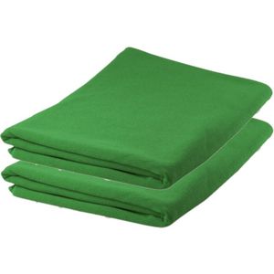 6x stuks Groene badhanddoeken microvezel 150 x 75 cm - ultra absorberend - super zacht - handdoeken