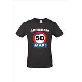 Abraham Hoera 50 jaar stopbord pop shirt/ kleding voor opvulbare pop - T-shirt voor aan Abraham opvulpop