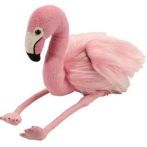 Roze knuffel flamingo 30 cm