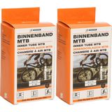 Benson Binnenband fiets - 2x - rubber - 26 inch x 1,75 - 40 mm ventiel