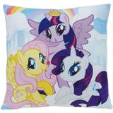 Set van 2x stuks sier/Bankkussens My Little Pony thema 35 x 35 cm - Kinderkamer kussens