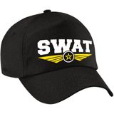 Politie SWAT speciale eenheid logo zwart pet / baseball cap voor volwassenen - Politie verkleedkleding