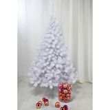 2x stuks kunst kerstbomen/kunstbomen wit 90 cm - Kunst kerstbomen / kunstbomen