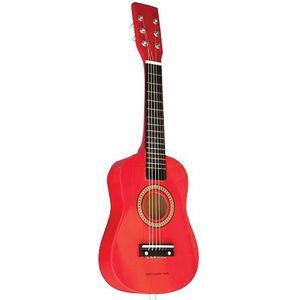 Speelgoed gitaar - rood - 60 x 19 x 5,5 cm