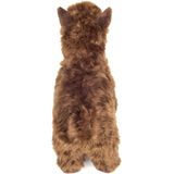 Hermann Teddy Knuffeldier Alpaca - zachte pluche stof - premium knuffels - bruin - 24 cm - Alpacas