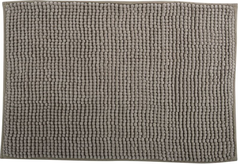MSV Badkamerkleed/badmat/toilet - voor op de vloer - beige - 40 x 60 cm - microvezel - anti-slip