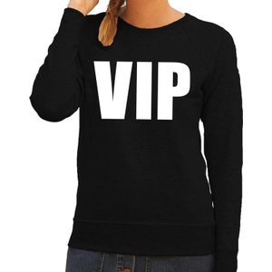 VIP tekst sweater / trui zwart voor dames