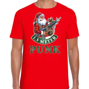 Fout Kerstshirt / Kerst t-shirt 1,5 meter punk rood voor heren - Kerstkleding / Christmas outfit