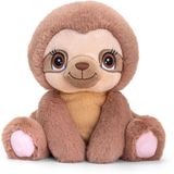 Keel toys - Cadeaukaart A5 Gefeliciteerd met superzacht knuffeldier luiaard 25 cm