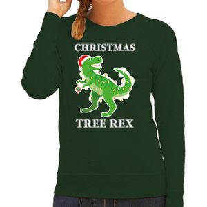 Christmas tree rex Kerstsweater / kersttrui groen voor dames - Kerstkleding / Christmas outfit
